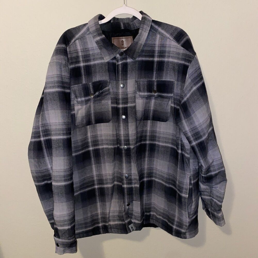 Free Country Men’s Jacket Gray Plaid